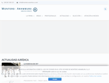 Tablet Screenshot of montero-aramburu.com